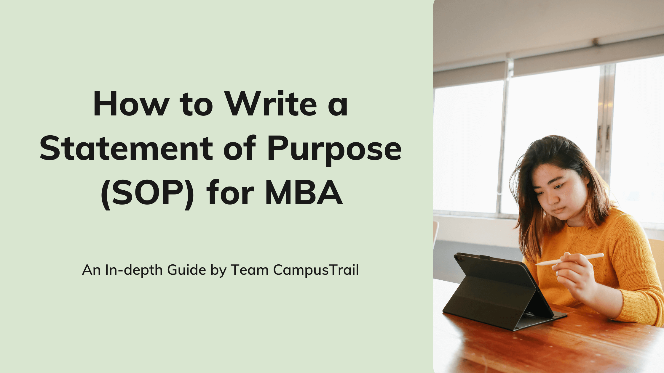 How to Write a Statement of Purpose (SOP) for MBA